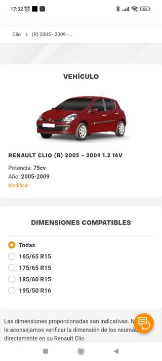  3 tapacubos originales Renault Clio 16" pulgadas