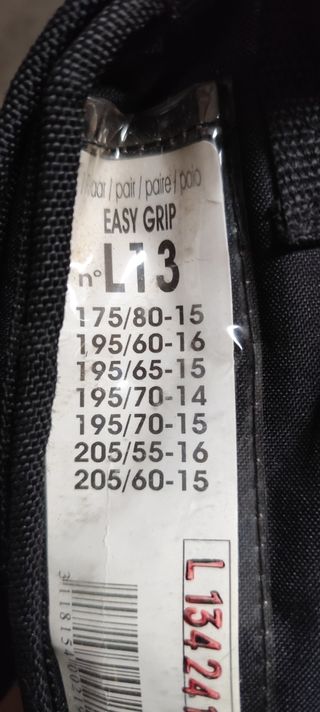 Cadenas nieve easy grip Michelin 