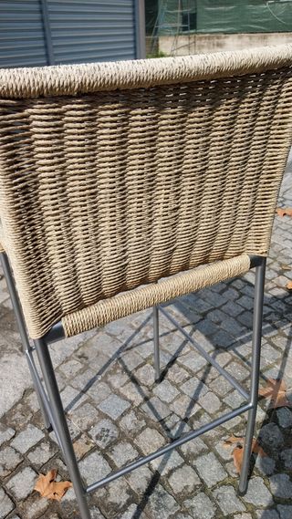 Sgabello in paglia, franzolini Agra