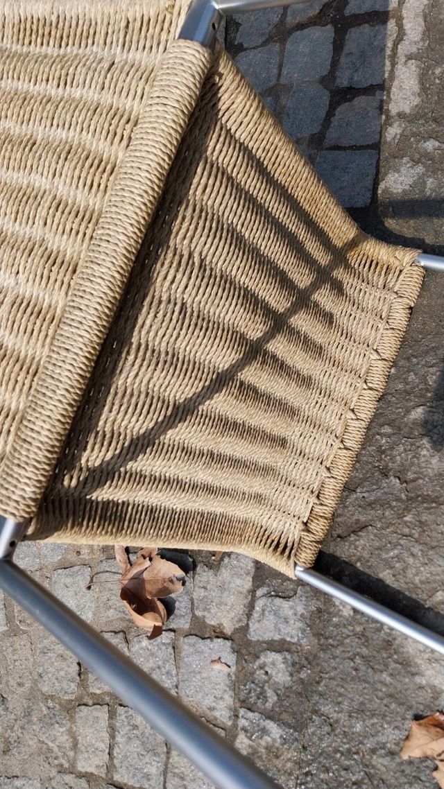 Sgabello in paglia, franzolini Agra 