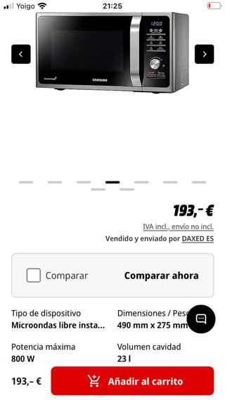 Microondas Samsung