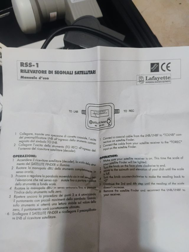 Parabola per Camper roulotte come nuova
