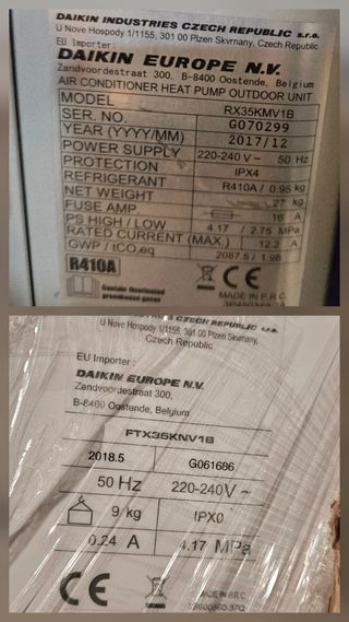 AIRE ACONDICIONADO INVERTER DAIKIN 3000FRG 