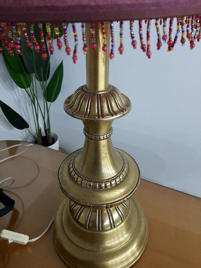 Lampara grande de bronce