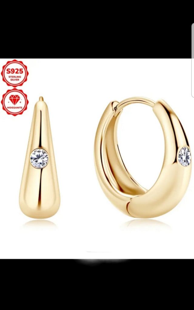 Pendientes de moissanita