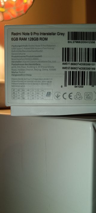 Redmi note 9 pro