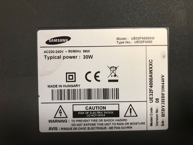 Tv Samsung 32” UE324000AW