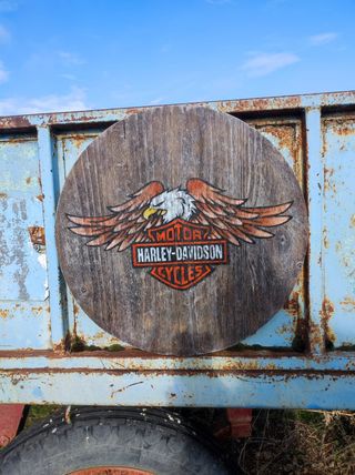 Cartel logo Harley Davidson águila 