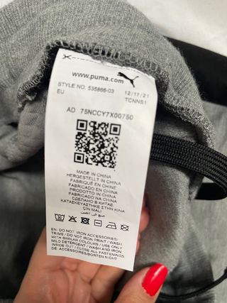 Chándal BMW chico gris Puma
