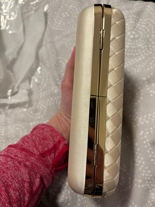 Clutch de fiesta blanco de Anna Field