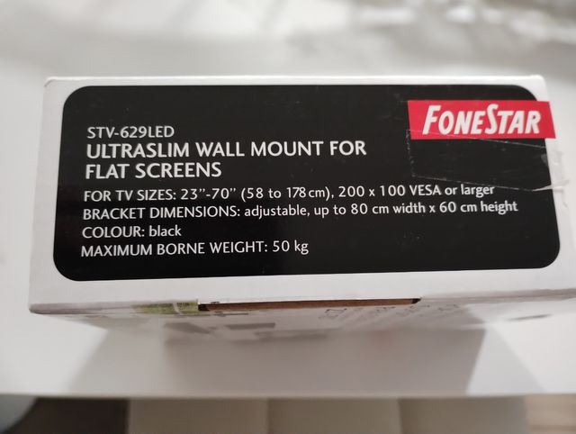 Soporte para TV de hasta 70 pulgadas
