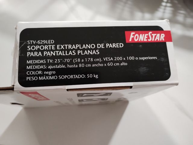 Soporte para TV de hasta 70 pulgadas
