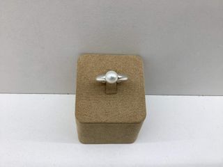 anillo plata 925mm con piedra con perla