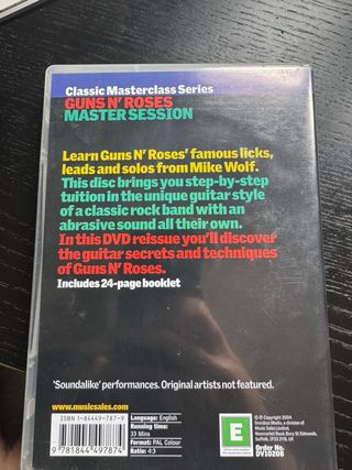 2 Dvd clases guitarra Guns and Roses y Fender