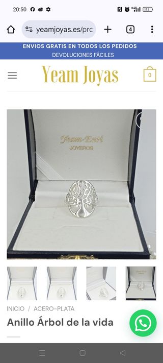 OFERTA ÁRBOL VIDA ANILLO