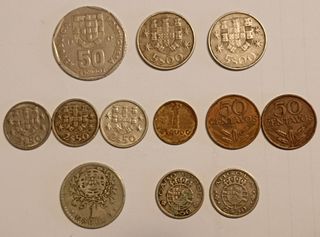 10 monedas de Portugal (escudos)