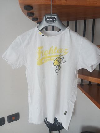 T-shirt bianca con scritta marca Lawley anni 13/14