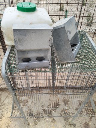 Jaula de codornices como nueva