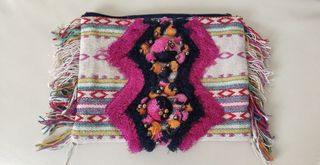 Bolso étnico cascabeles