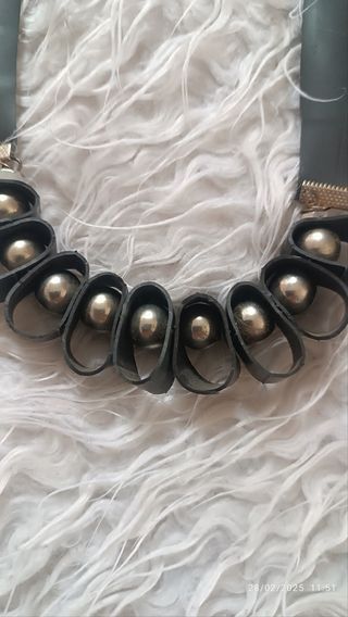 Collana sfere argentate 