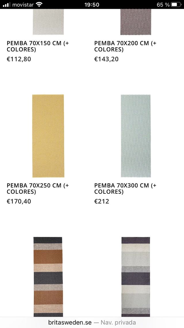 Tappeto svedese Brita hallway