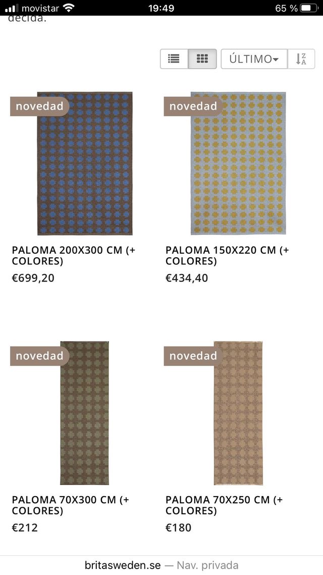 Tappeto svedese Brita hallway