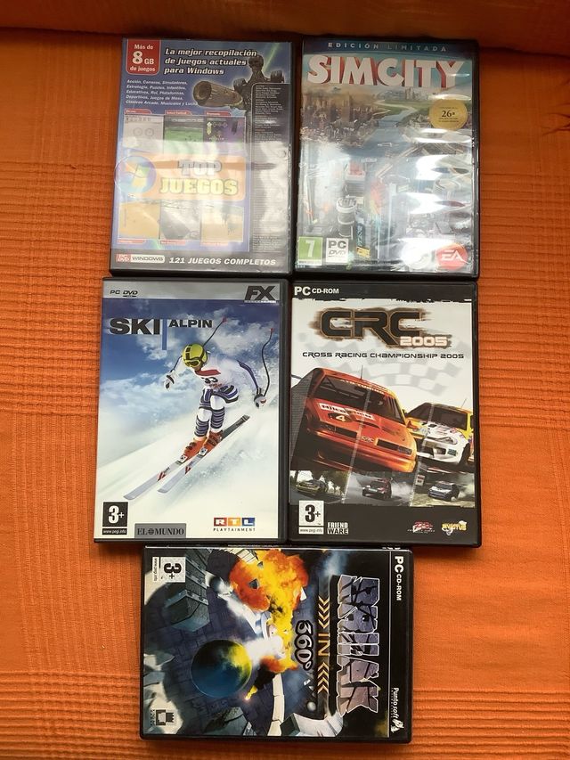 5 diversi giochi per PC