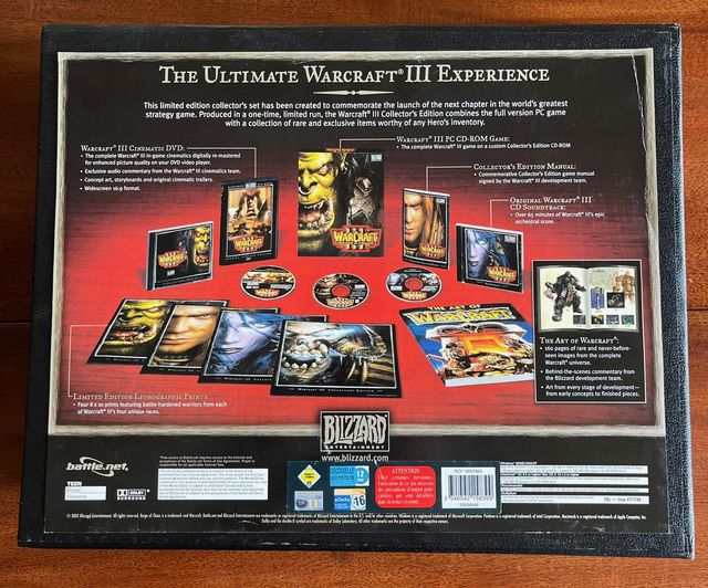 Edicion coleccionista Warcraft III Reign of Chaos