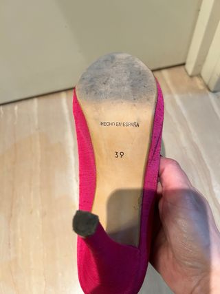 Zapato Fiesta Fucsia con lazo