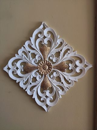 Aplique de madera boho tallado