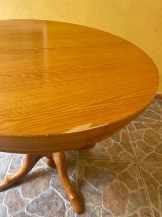 Mesa extensible de madera maciza