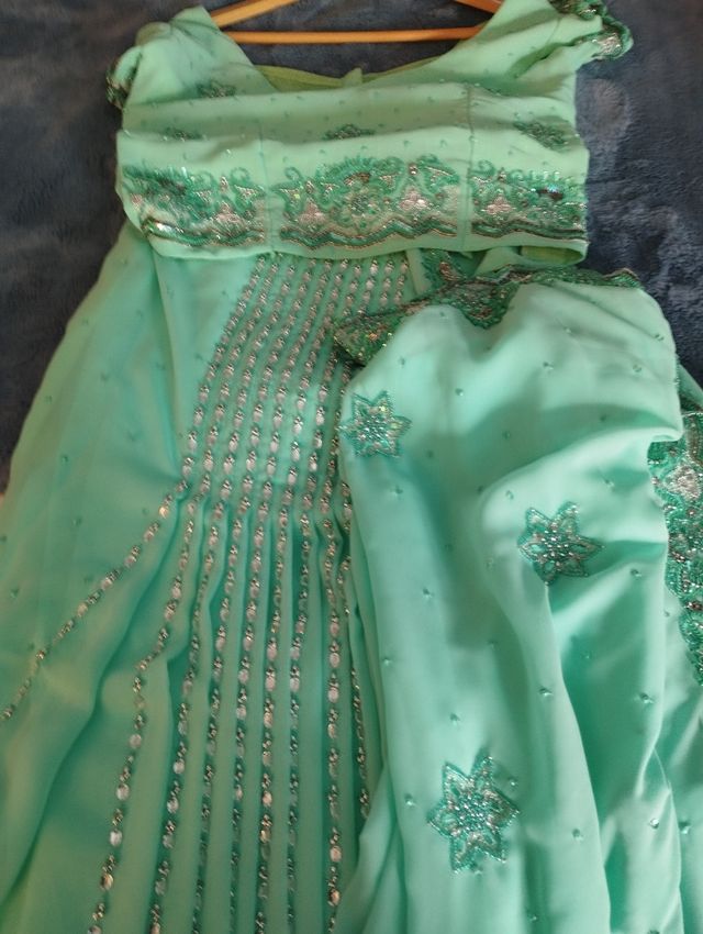 Vestido mujer con piedritas indio