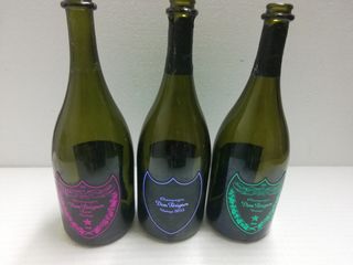 3 BOTTIGLIE VUOTE DOM PERIGNON LUMINUS
