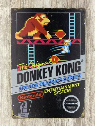Cartel vídeo juego Donkey Kong.