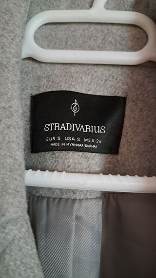Abrigo midi gris 