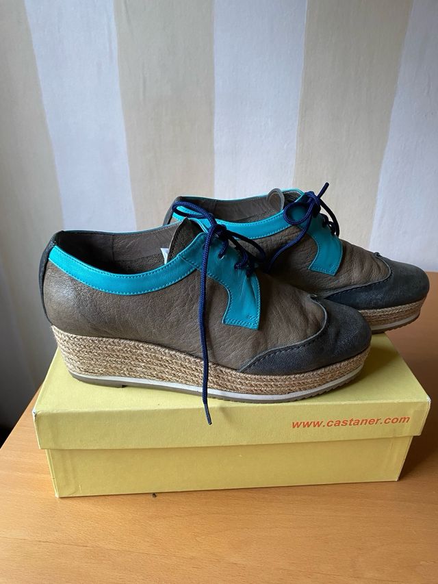 Zapatos Piel con cordones verano