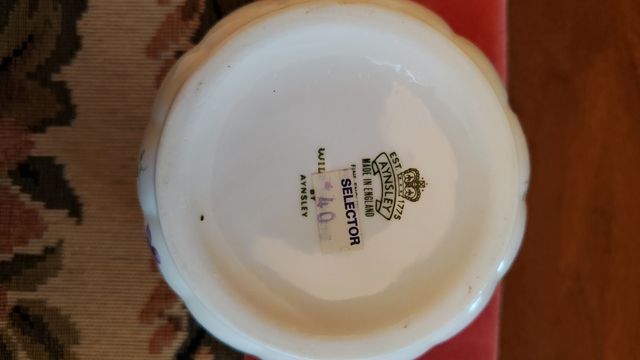 Zuccheriera Aynsley bone China