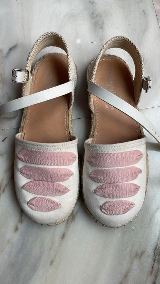 Zapatos niña de lona vestir comunion evento 