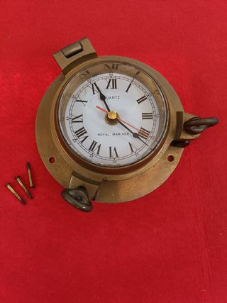 Reloj de yate de bronce Vintage, reloj de barco ná