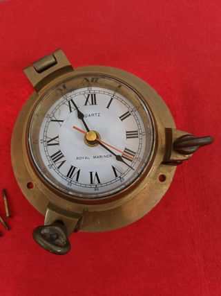 Reloj de yate de bronce Vintage, reloj de barco ná