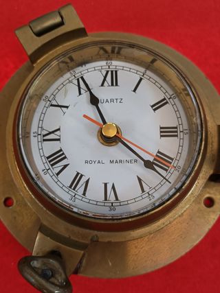 Reloj de yate de bronce Vintage, reloj de barco ná