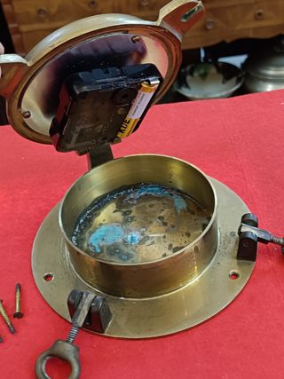 Reloj de yate de bronce Vintage, reloj de barco ná