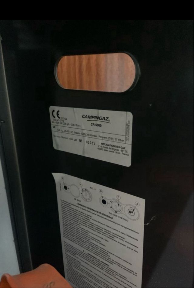 Estufa de gas catalitica