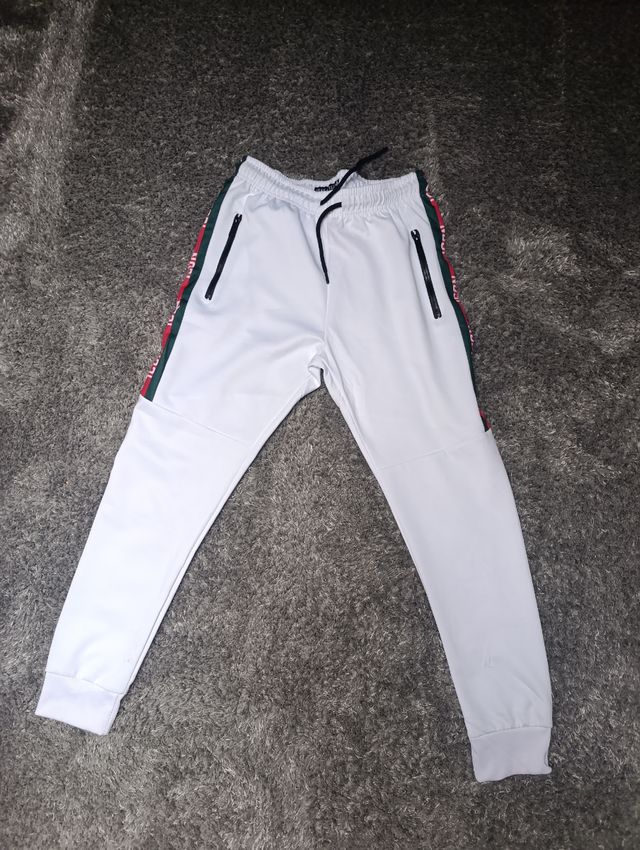 Pantalones chándal blancos