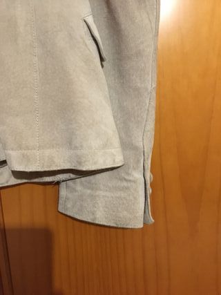 Chaqueta de ante beige– STR - Talla S