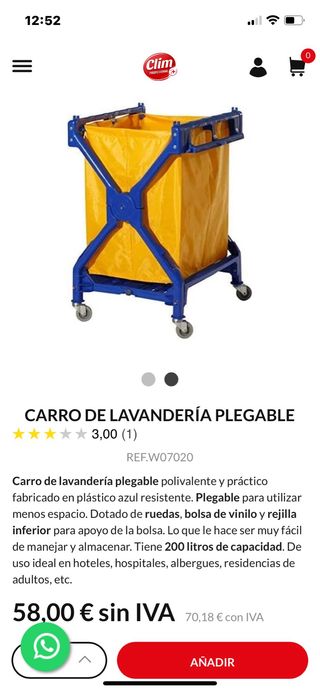 1 carro de la ropa semi nuevo
buen precio,