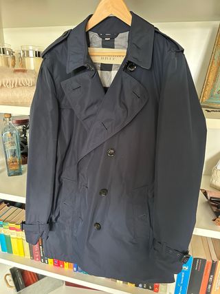 Imprermeable Burberry Azul Marino