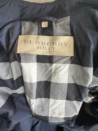 Imprermeable Burberry Azul Marino