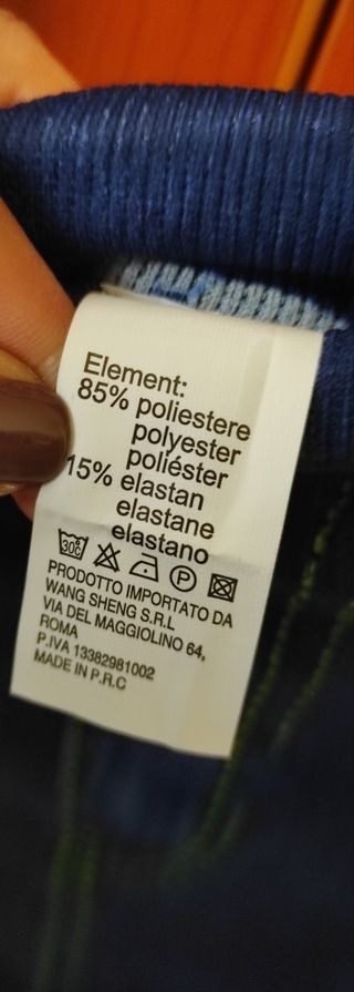 Leggins con effetto jeans stampato, M