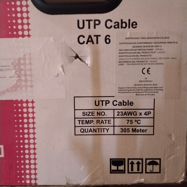 Cable de red cat6